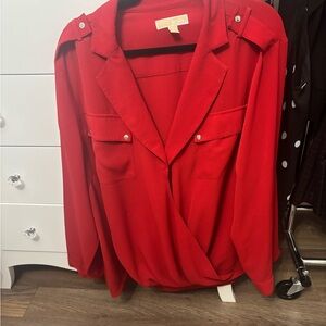 Michael Kors Red Women's Blazer